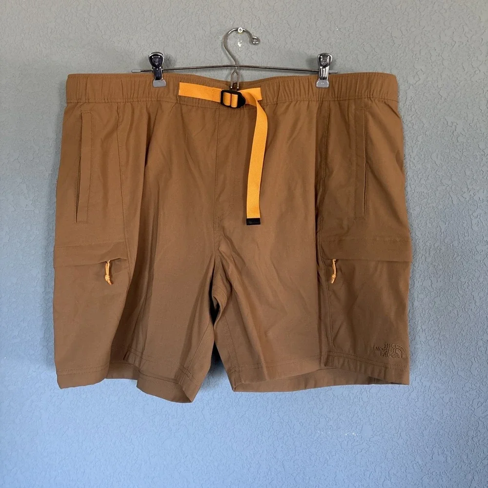 NWT The North Face Shorts Mens 2XL Brown Class V Belted Cargo Utility Outdoor